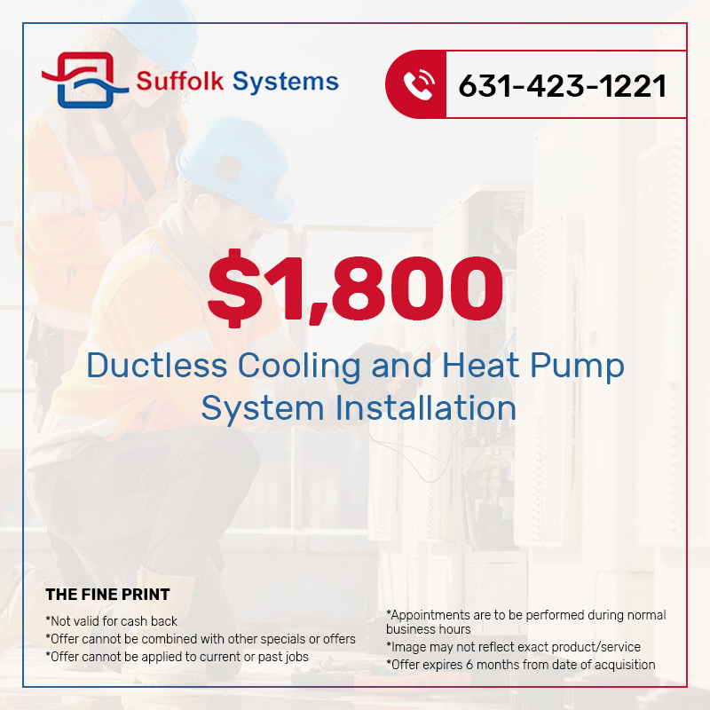 $1,800 Ductless Cooling and Heat Pump System Installation